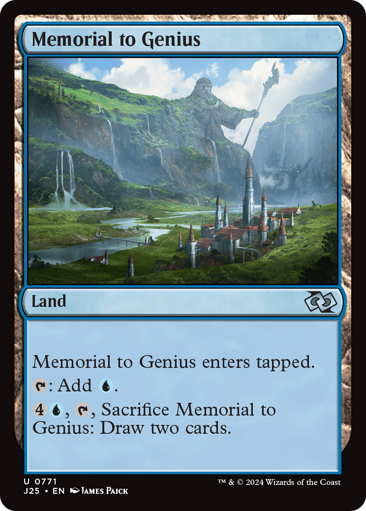 Memorial à Genialidade / Memorial to Genius - Magic: The Gathering - MoxLand