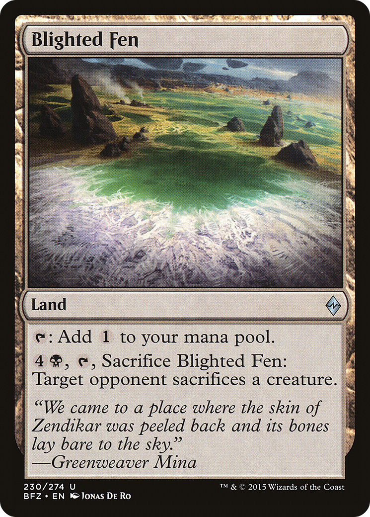 Charco Flagelado / Blighted Fen - Magic: The Gathering - MoxLand