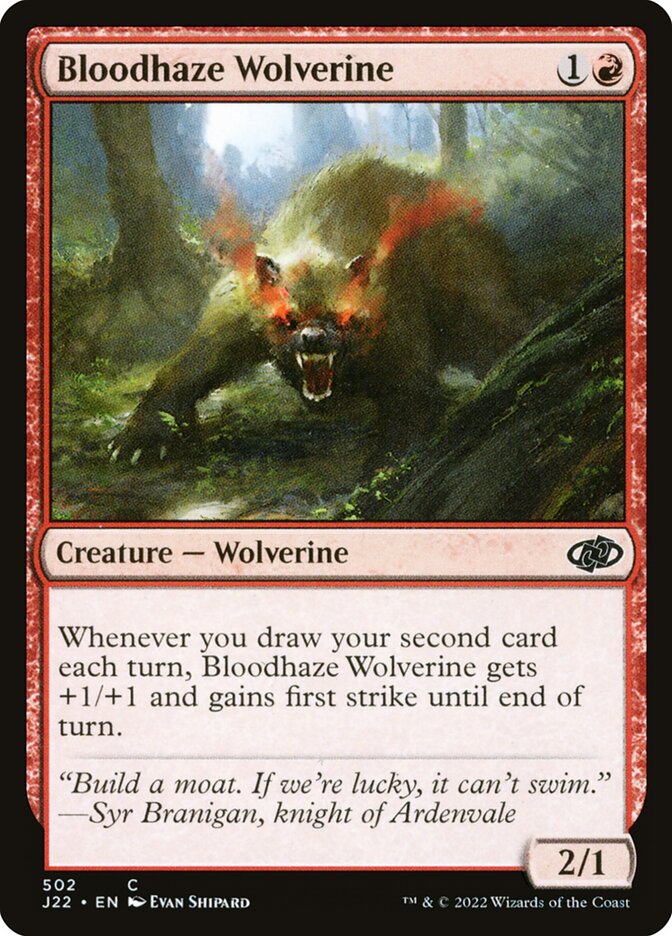 Carcaju Sanguinévoa / Bloodhaze Wolverine - Magic: The Gathering - MoxLand