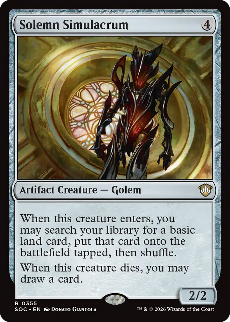 Simulacro Solene / Solemn Simulacrum - Magic: The Gathering - MoxLand