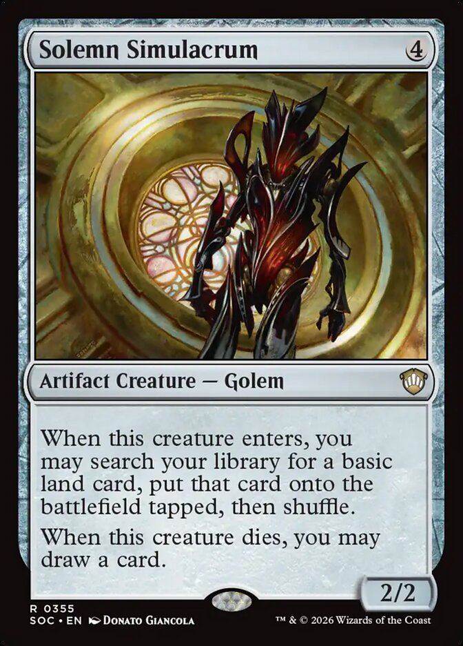 Simulacro Solene / Solemn Simulacrum - Magic: The Gathering - MoxLand