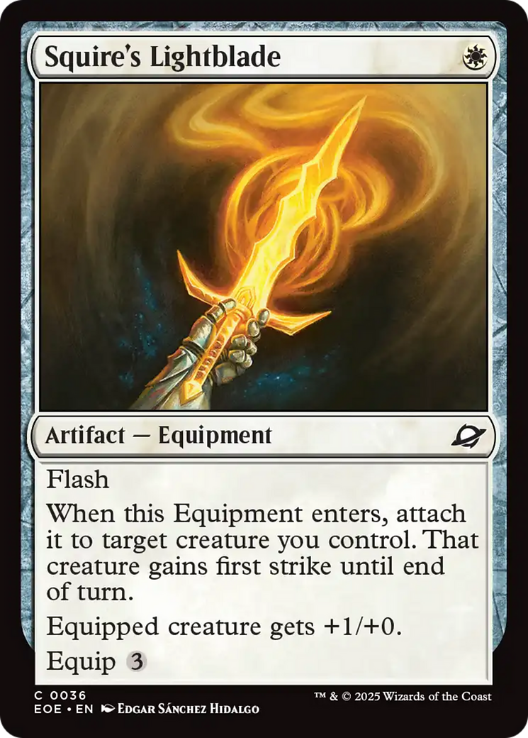 Luxlâmina do Escudeiro / Squire's Lightblade - Magic: The Gathering - MoxLand