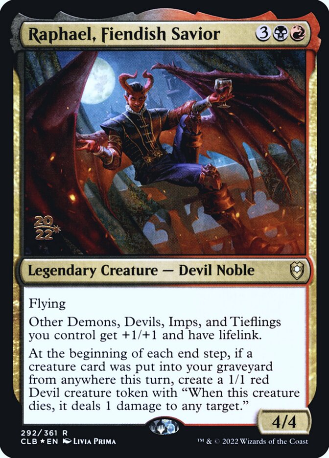 Raphael, Salvador Demoníaco / Raphael, Fiendish Savior - Magic: The Gathering - MoxLand
