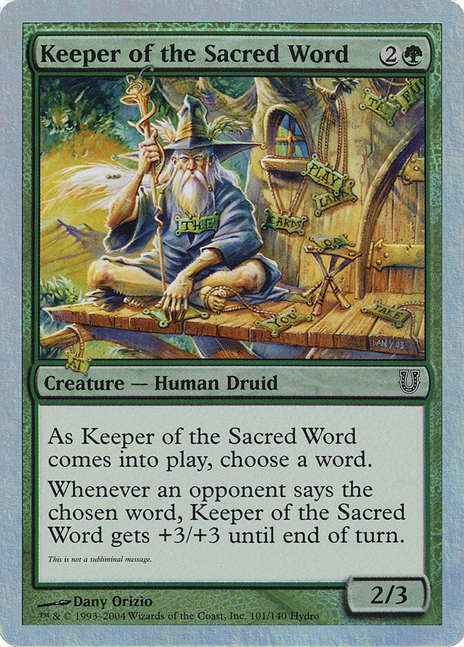 Keeper of the Sacred Word - Magic: The Gathering - MoxLand