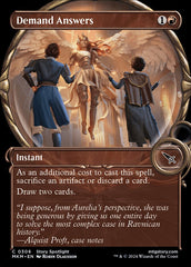 Exigir Respostas / Demand Answers - Magic: The Gathering - MoxLand