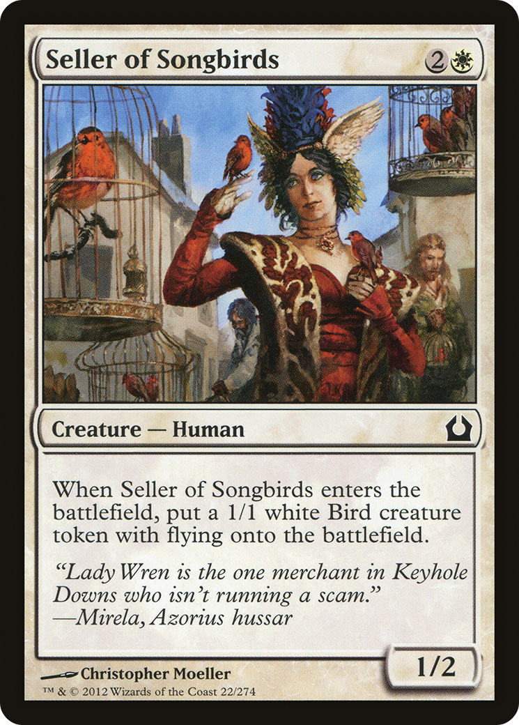 Vendedora de Pássaro Canoro / Seller of Songbirds