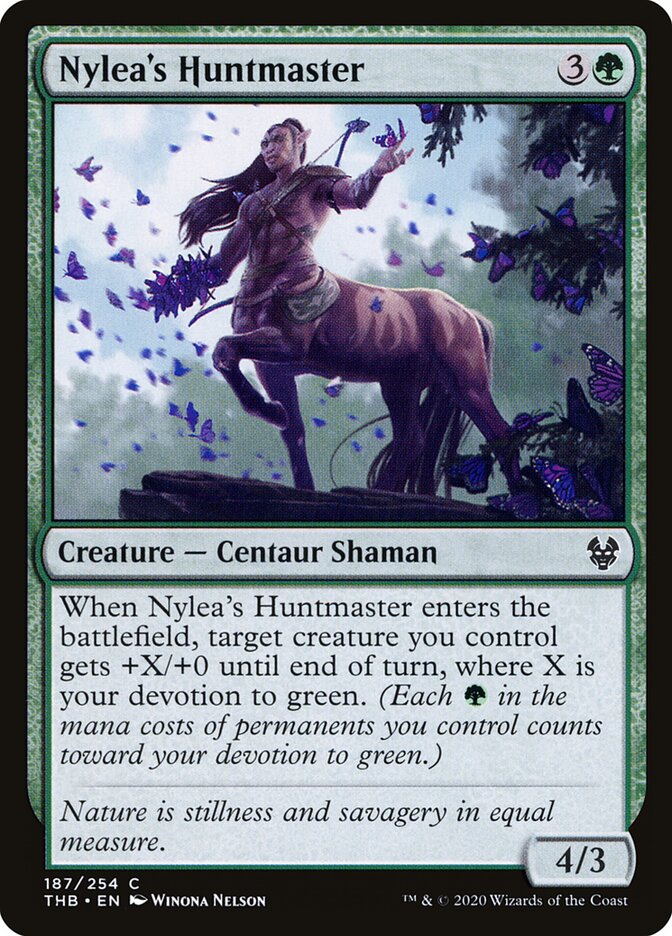 Nylea's Huntmaster / Nylea's Huntmaster - Magic: The Gathering - MoxLand