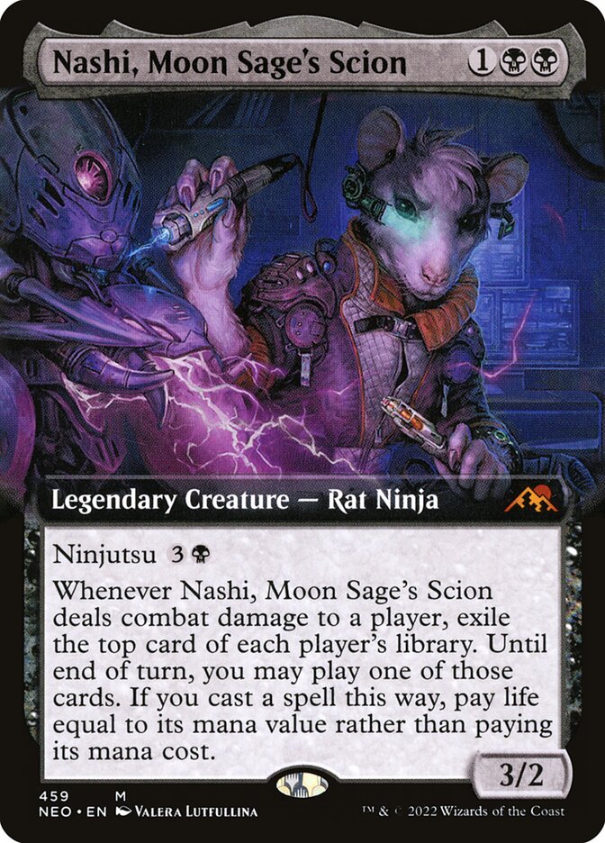 Nashi, Herdeiro da Sábia da Lua / Nashi, Moon Sage's Scion - Magic: The Gathering - MoxLand