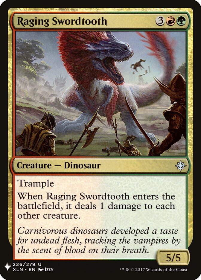 Gladiodonte Enfurecido / Raging Swordtooth - Magic: The Gathering - MoxLand