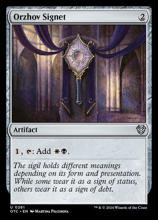 Sinete Orzhov / Orzhov Signet - Magic: The Gathering - MoxLand