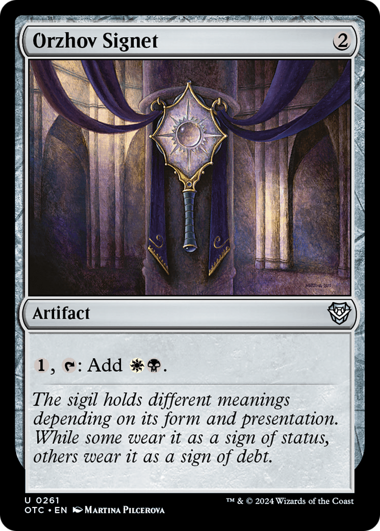 Sinete Orzhov / Orzhov Signet - Magic: The Gathering - MoxLand