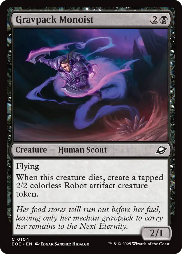 Monoísta do Propulsor Gravitacional / Gravpack Monoist - Magic: The Gathering - MoxLand