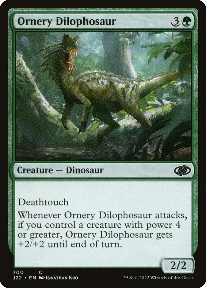 Dilofossauro Turrão / Ornery Dilophosaur - Magic: The Gathering - MoxLand