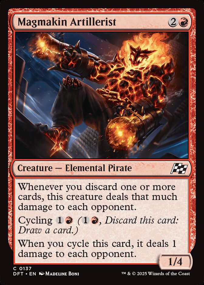 Artilheiro Magmíneo / Magmakin Artillerist - Magic: The Gathering - MoxLand