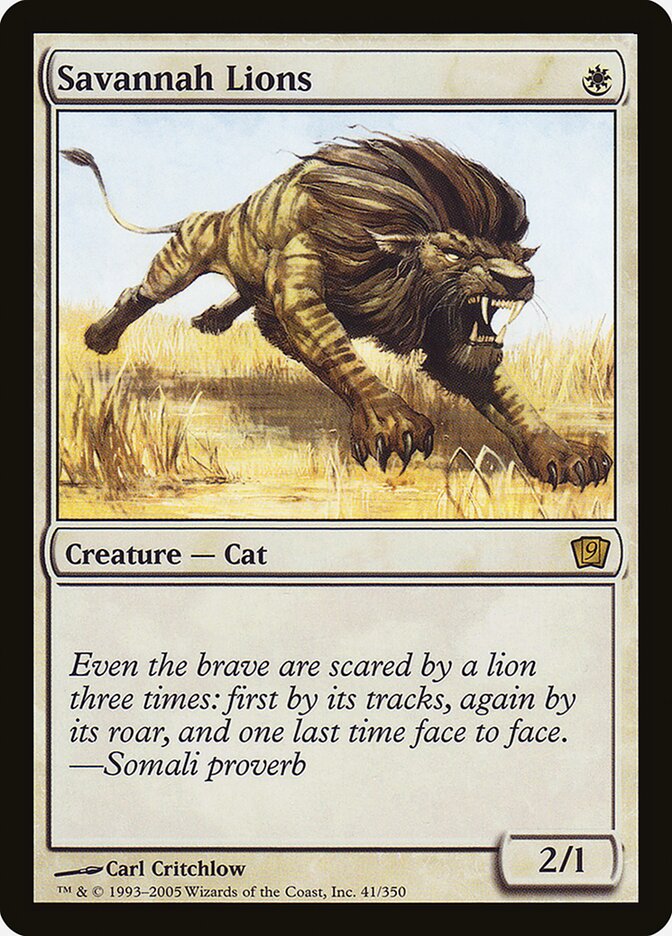 Leões da Savana / Savannah Lions - Magic: The Gathering - MoxLand