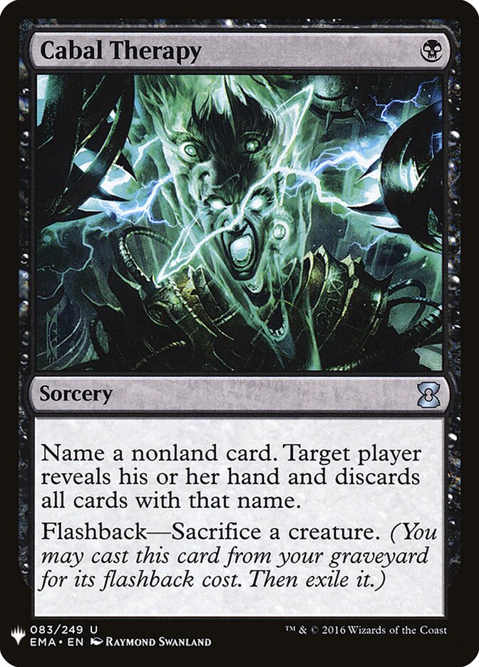 Terapia da Cabala / Cabal Therapy - Magic: The Gathering - MoxLand