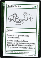 Gorilla Tactics - Magic: The Gathering - MoxLand