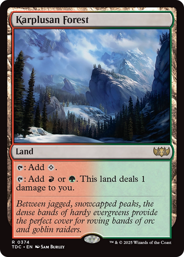 Floresta Karplusana / Karplusan Forest - Magic: The Gathering - MoxLand