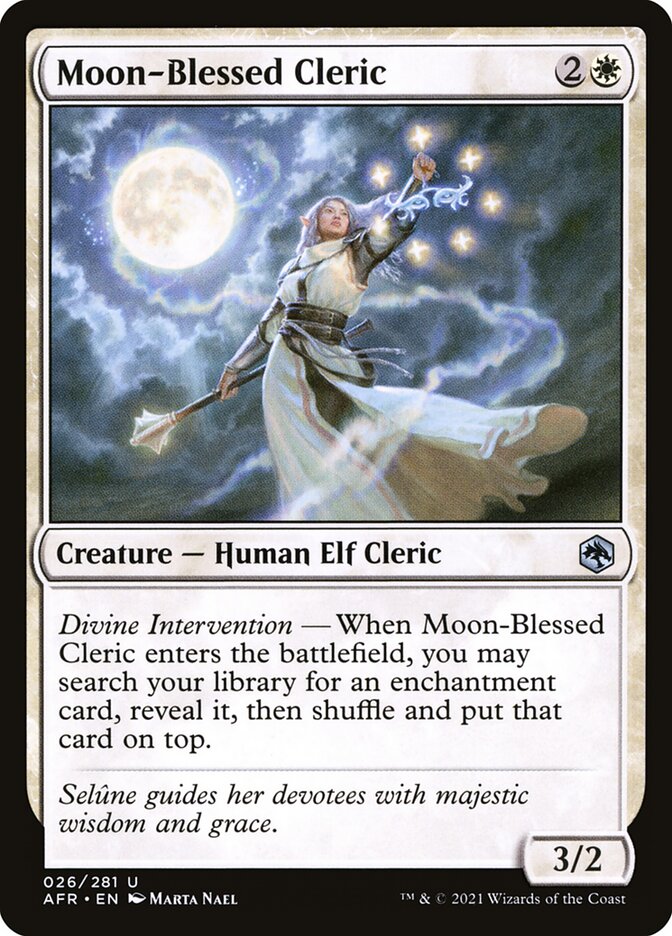 Clériga Abençoada pela Lua / Moon-Blessed Cleric - Magic: The Gathering - MoxLand