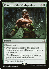 Retorno do Falabravo / Return of the Wildspeaker - Magic: The Gathering - MoxLand