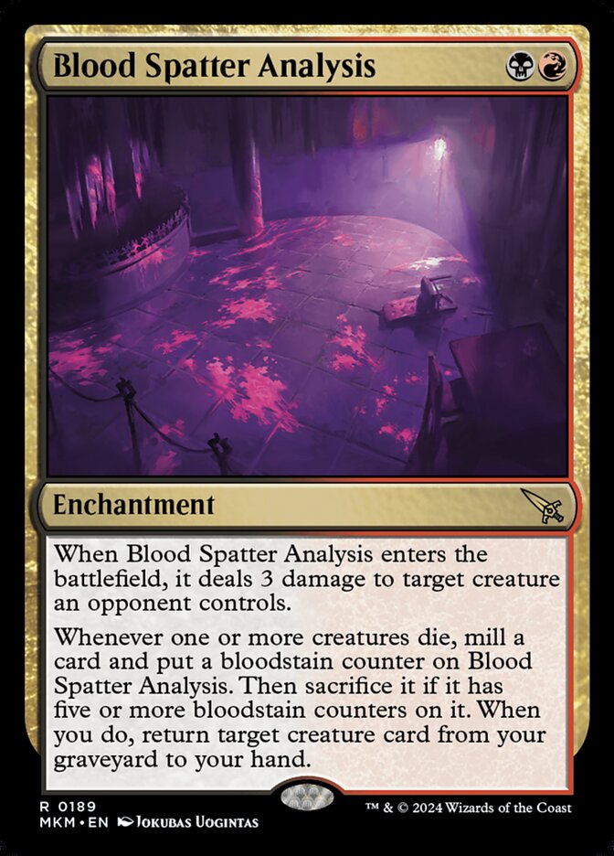 Análise das Manchas de Sangue / Blood Spatter Analysis - Magic: The Gathering - MoxLand