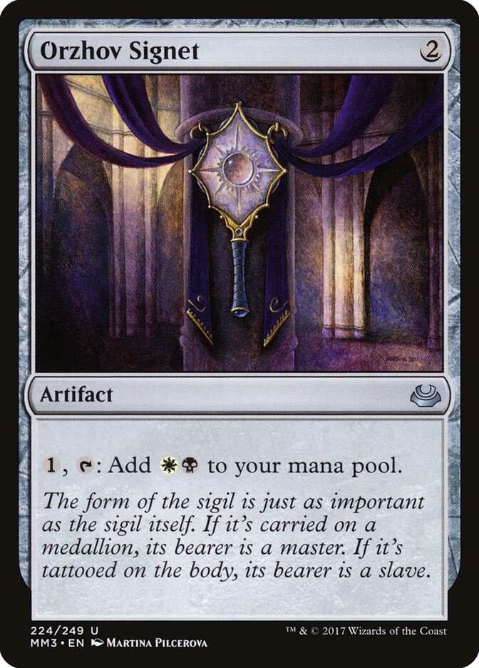 Sinete Orzhov / Orzhov Signet - Magic: The Gathering - MoxLand