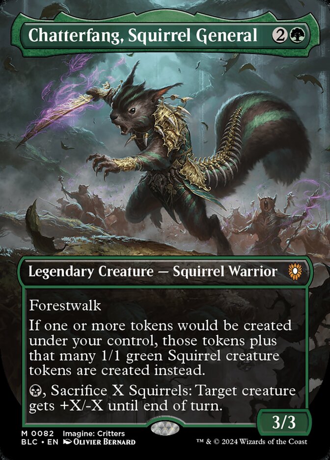 Dente-chocalho, General Esquilo / Chatterfang, Squirrel General - Magic: The Gathering - MoxLand