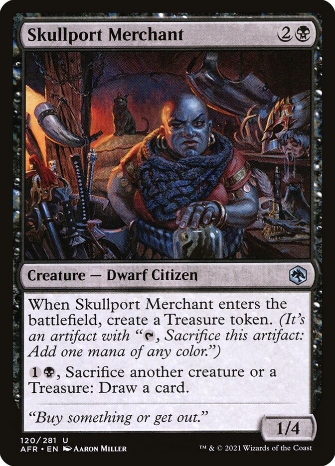 Mercadora do Porto da Caveira / Skullport Merchant - Magic: The Gathering - MoxLand