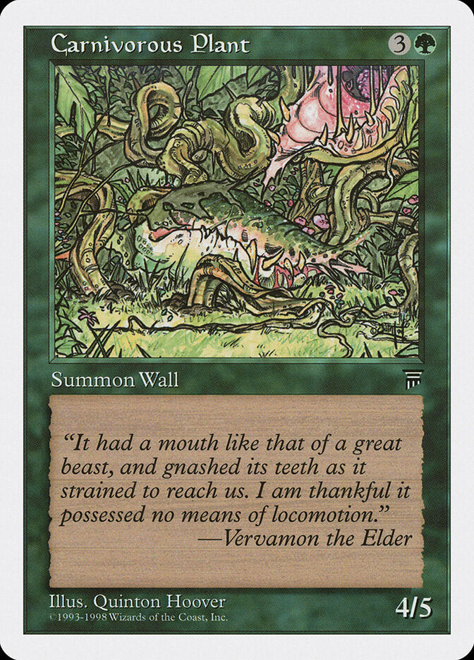 Planta Carnivora / Carnivorous Plant - Magic: The Gathering - MoxLand