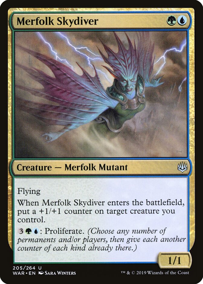 Mergulhadora Celeste Tritã / Merfolk Skydiver - Magic: The Gathering - MoxLand