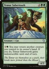 Dente-de-sabre Temur / Temur Sabertooth - Magic: The Gathering - MoxLand