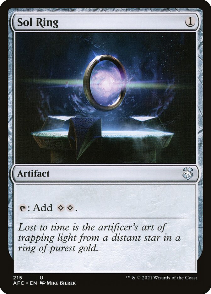 Anel Solar / Sol Ring - Magic: The Gathering - MoxLand