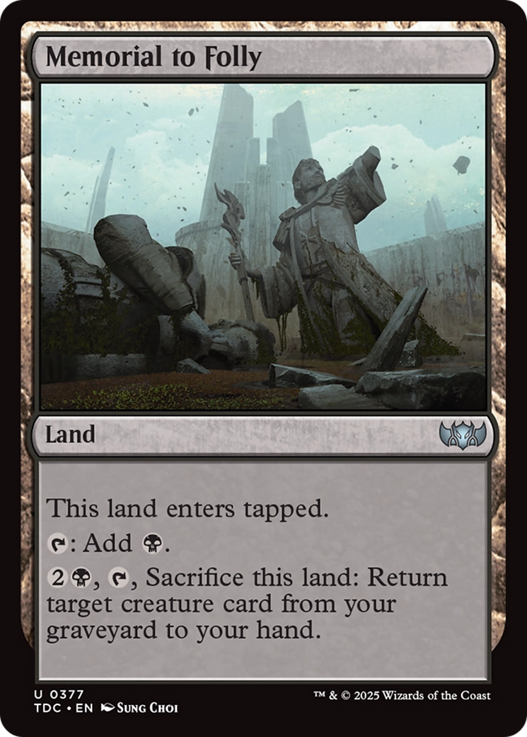 Memorial à Loucura / Memorial to Folly - Magic: The Gathering - MoxLand