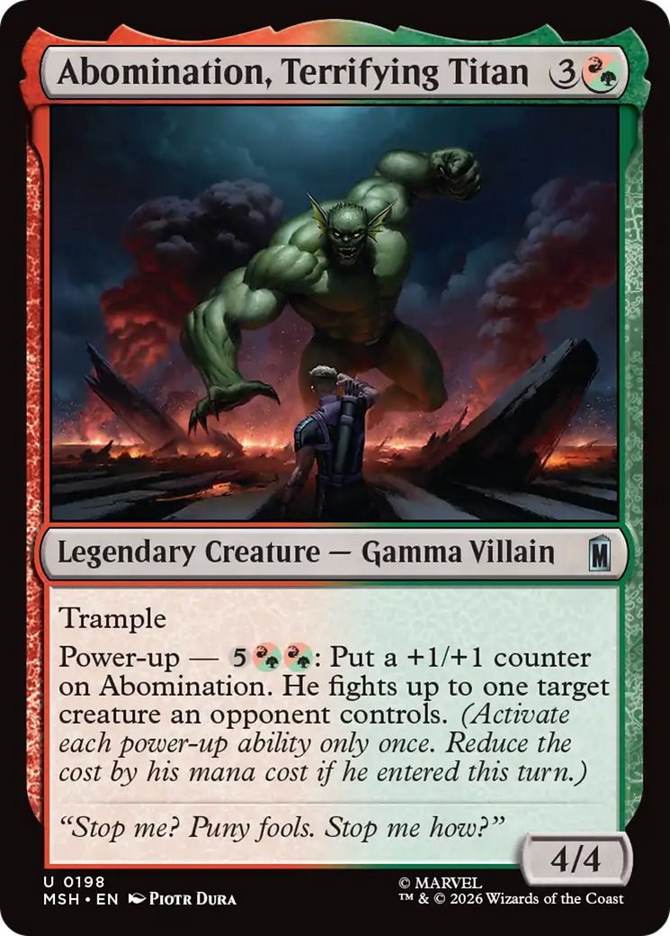 Abomination, Terrifying Titan - Magic: The Gathering - MoxLand