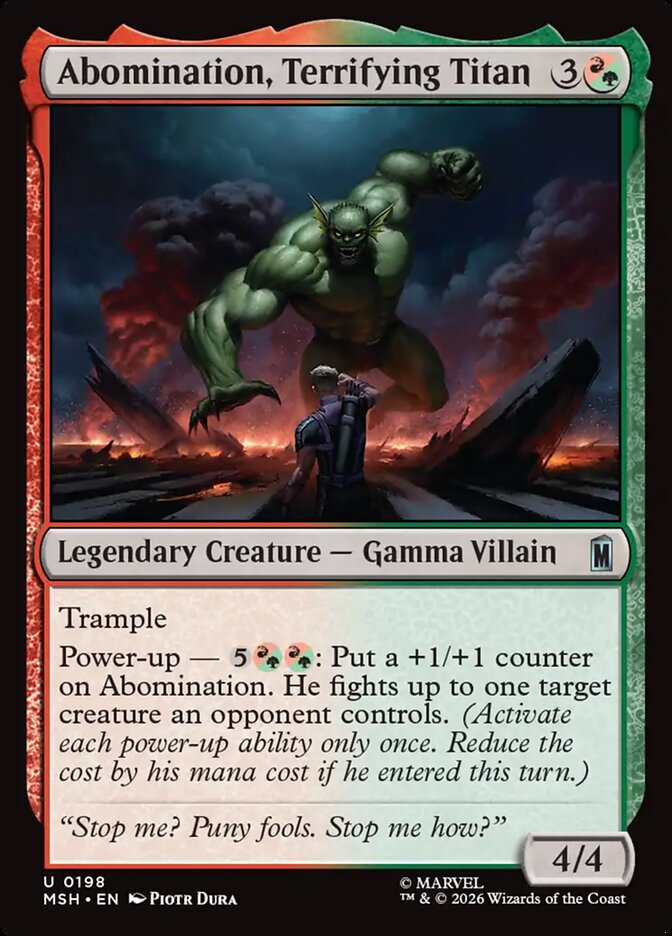 Abomination, Terrifying Titan - Magic: The Gathering - MoxLand