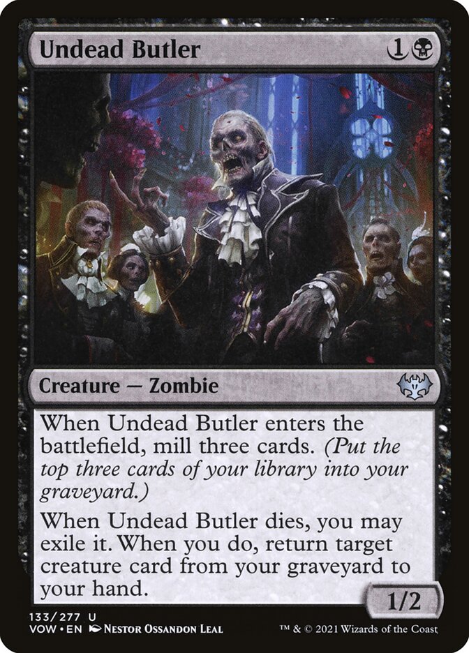 Mordomo Morto-vivo / Undead Butler - Magic: The Gathering - MoxLand
