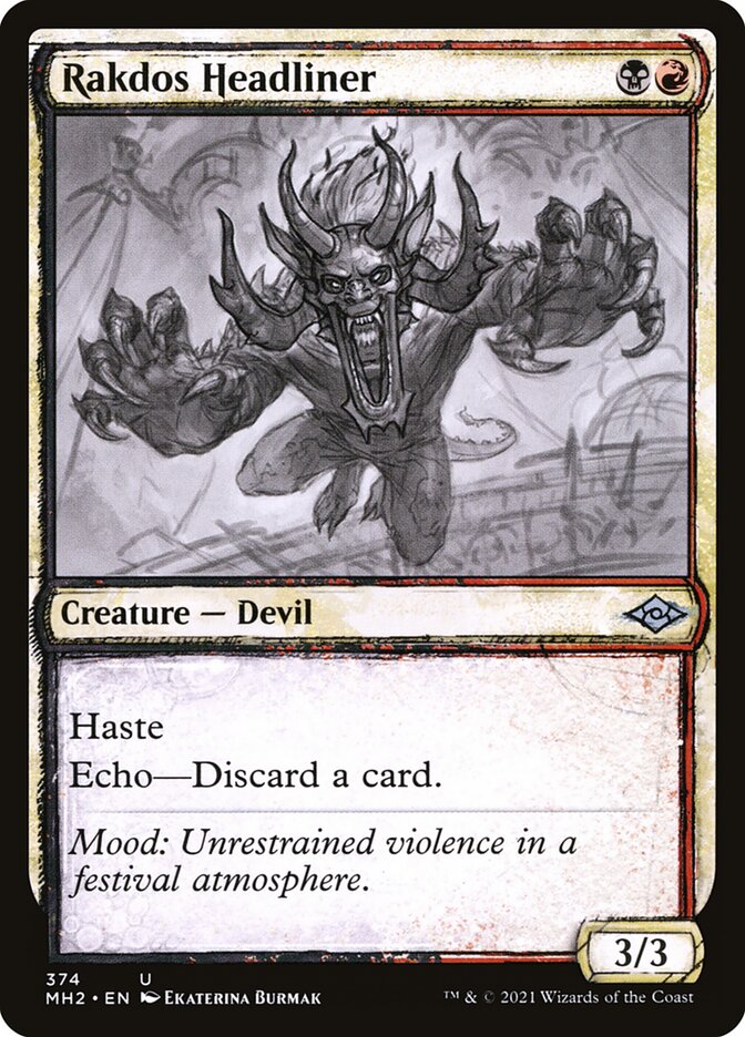 Atração Principal Rakdos / Rakdos Headliner - Magic: The Gathering - MoxLand