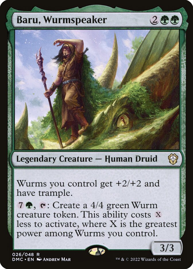 Baru, Encantador de Vormes / Baru, Wurmspeaker - Magic: The Gathering - MoxLand