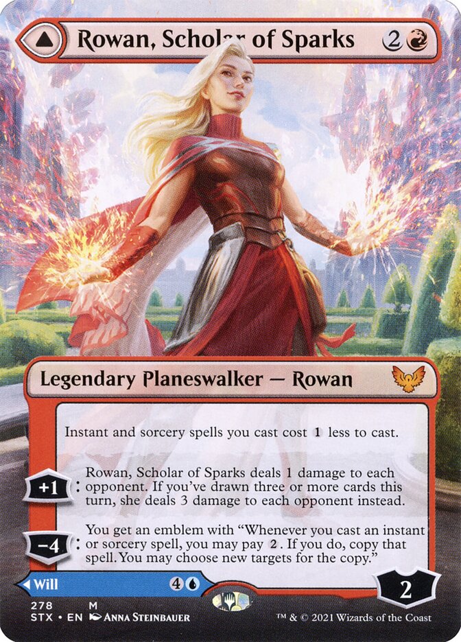 Rowan, Estudiosa das Centelhas / Rowan, Scholar of Sparks - Magic: The Gathering - MoxLand