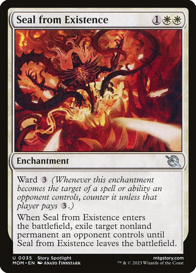 Selar da Existência / Seal from Existence - Magic: The Gathering - MoxLand