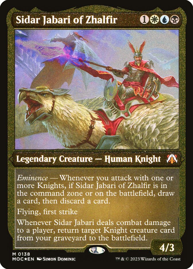 Sidar Jabari de Zhalfir / Sidar Jabari of Zhalfir - Magic: The Gathering - MoxLand