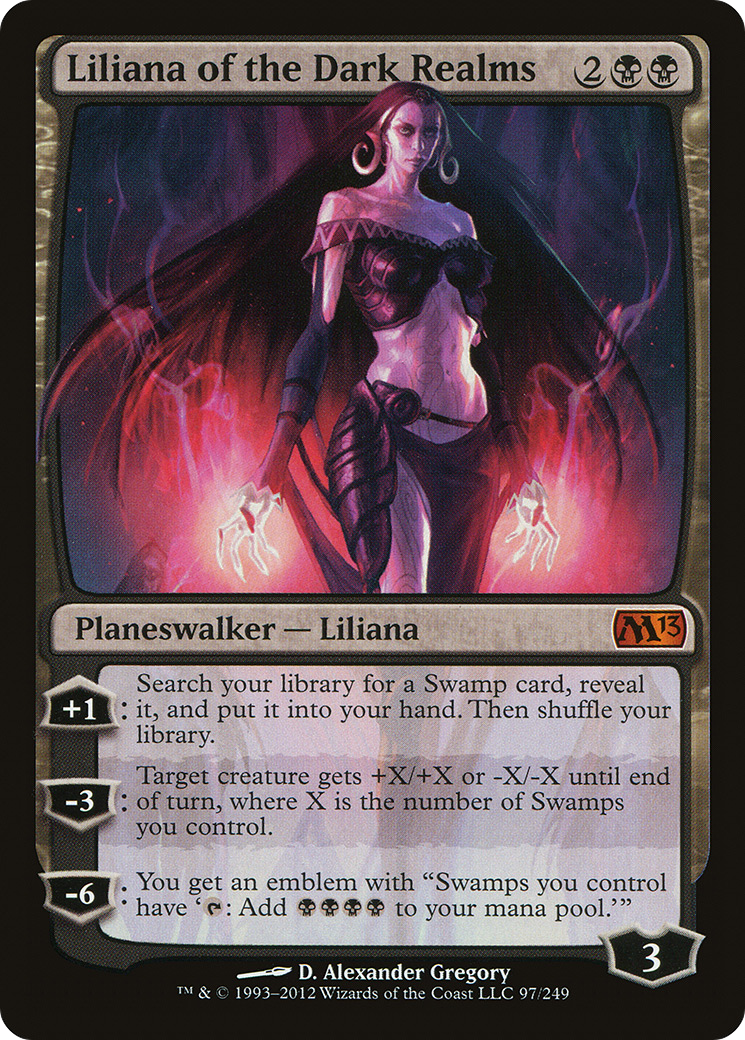 Liliana dos Reinos Sombrios / Liliana of the Dark Realms - Magic: The Gathering - MoxLand