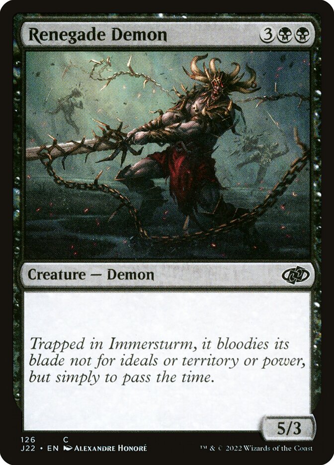 Demônio Renegado / Renegade Demon - Magic: The Gathering - MoxLand