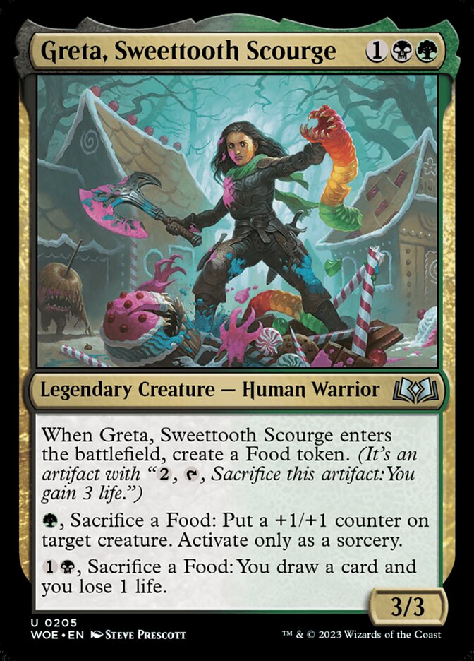 Greta, Flagelo de Docelândia / Greta, Sweettooth Scourge - Magic: The Gathering - MoxLand