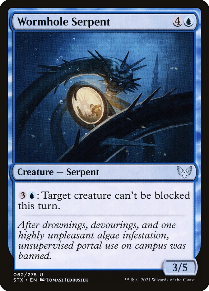 Serpente do Buraco de Minhoca / Wormhole Serpent - Magic: The Gathering - MoxLand