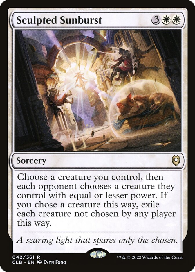 Explosão Solar Esculpida / Sculpted Sunburst - Magic: The Gathering - MoxLand