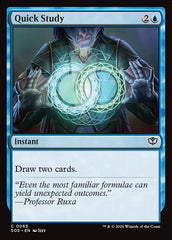 Estudo Rápido / Quick Study - Magic: The Gathering - MoxLand