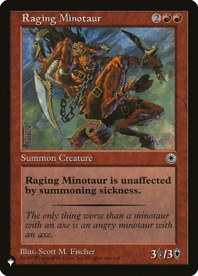 Raging Minotaur - Magic: The Gathering - MoxLand