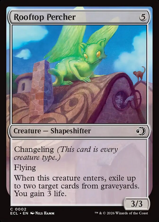 Empoleirado do Telhado / Rooftop Percher - Magic: The Gathering - MoxLand