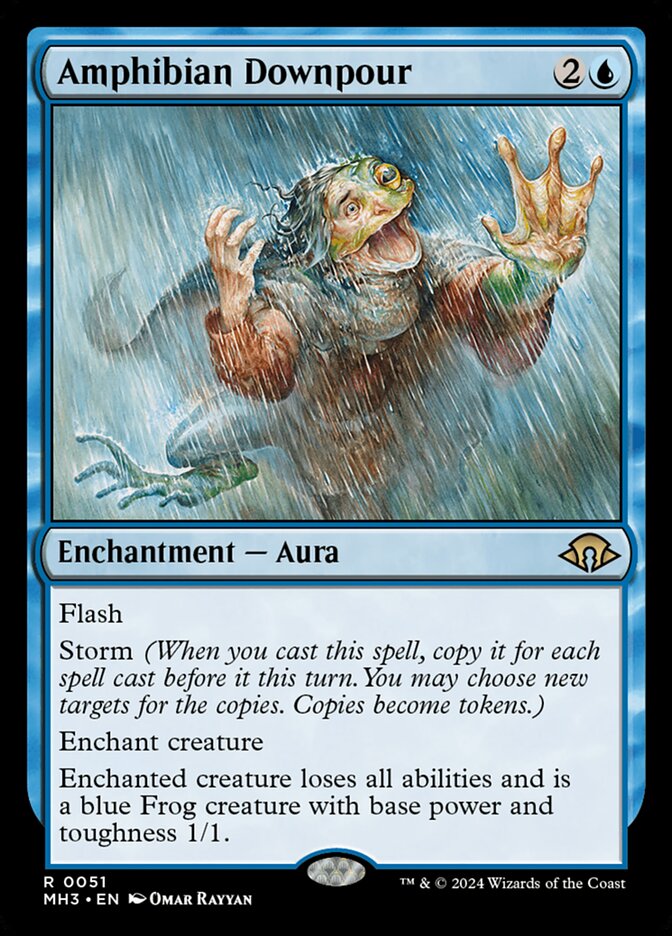 Aguaceiro Anfíbio / Amphibian Downpour - Magic: The Gathering - MoxLand